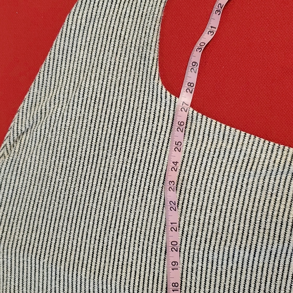 Cowl neck wrap across lightweight striped long sleeve sweater top Small - Picture 3 of 8